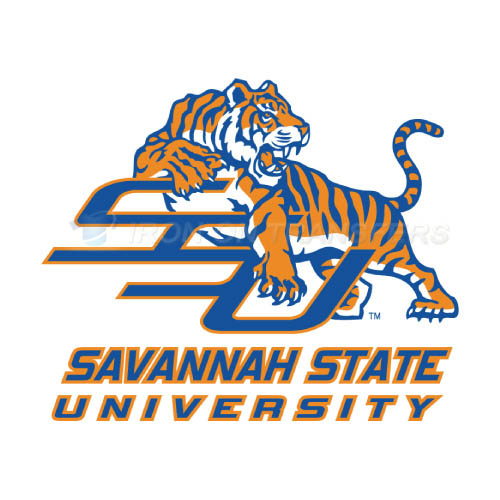 Savannah State Tigers Logo T-shirts Iron On Transfers N6140 - Click Image to Close